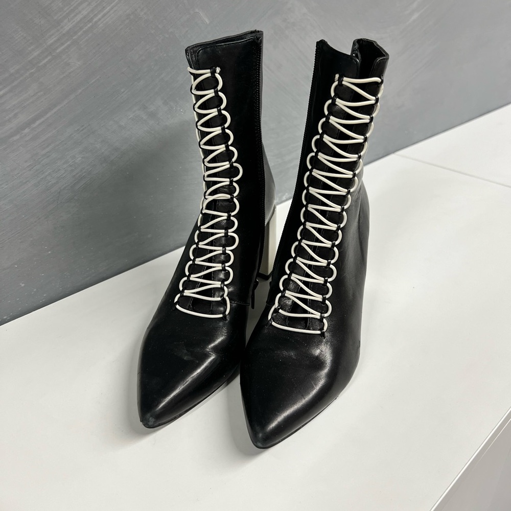Black & White Ankle Boots